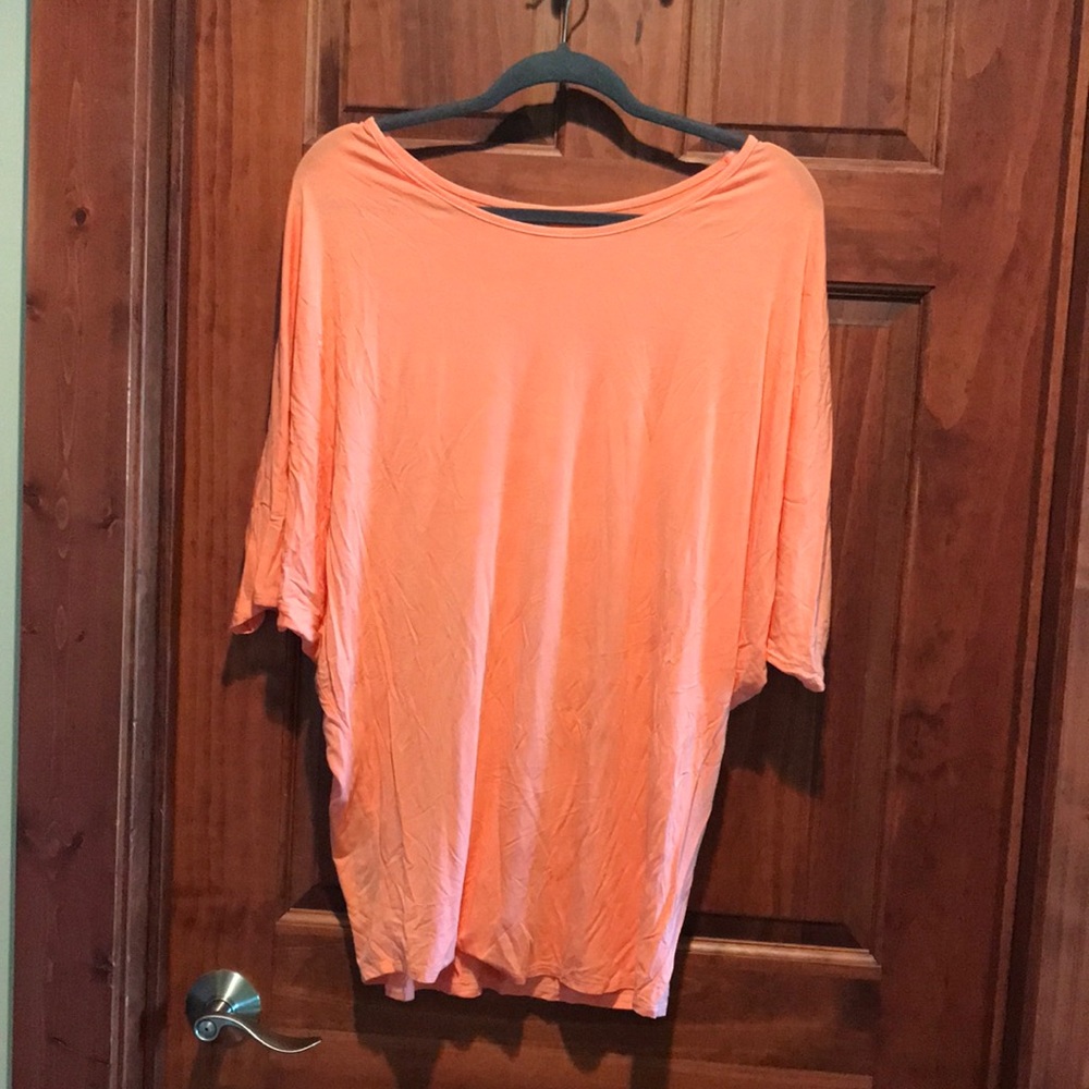 Super Line peach blouse tunic